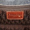 Dior Street Chic handbag in brown leather and blue denim canvas - Detail D3 thumbnail