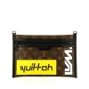 Louis Vuitton shoulder bag in brown monogram canvas and black leather - 360 thumbnail