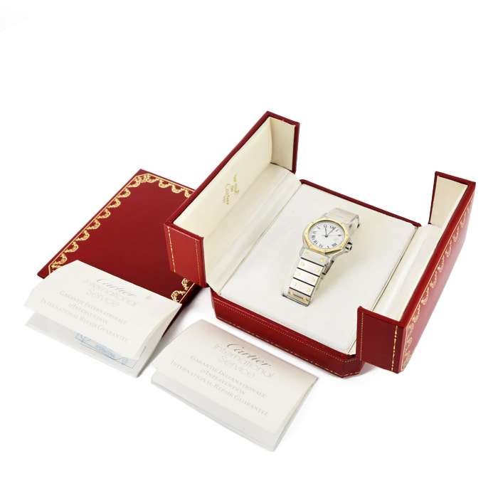 Montre Cartier Santos Octogonale Ref :  2966 Vers  1983 - Detail D2