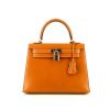 Hermes Kelly 25 cm handbag in gold box leather - 360 thumbnail