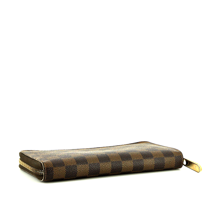 Louis Vuitton Zippy wallet in ebene damier canvas - Detail D4