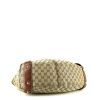 Gucci Gucci Vintage shopping bag in grey monogram canvas and brown leather - Detail D4 thumbnail