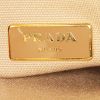 Prada shopping bag in pink and beige multicolor canvas - Detail D4 thumbnail