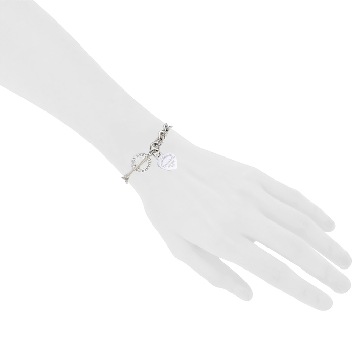 Flexible Tiffany & Co Return To Tiffany bracelet in silver - Detail D1