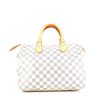 Louis Vuitton Speedy 30 handbag in azur damier canvas and natural leather - 360 thumbnail