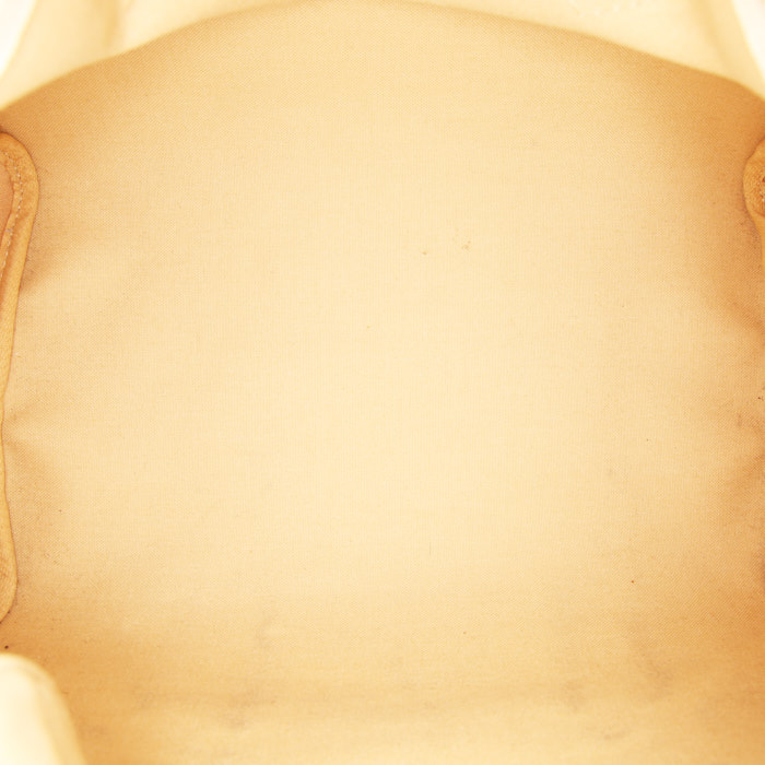 Louis Vuitton Speedy 30 handbag in azur damier canvas and natural leather - Detail D2