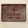 Bolso bandolera Gucci 1955 Horsebit mini en lona Monogram beige y cuero marrón - Detail D4 thumbnail