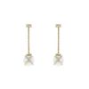 Paire de pendants d'oreilles Fred Baie des Anges en or jaune, perles et diamants - 00pp thumbnail