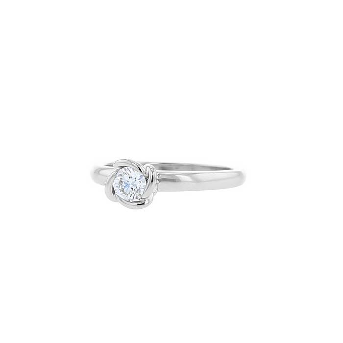 Fred Fleur Céleste solitaire ring in platinium and diamond (0,31 carat) - 00pp