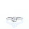 Fred Fleur Céleste solitaire ring in platinium and diamond (0,31 carat) - 360 thumbnail