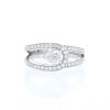 Fred Lovelight sleeve ring in platinium and diamonds - 360 thumbnail