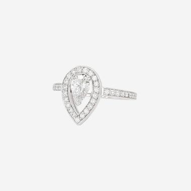 Fred Lovelight ring in platinium and diamonds