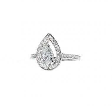 Fred Lovelight ring in platinium and diamonds