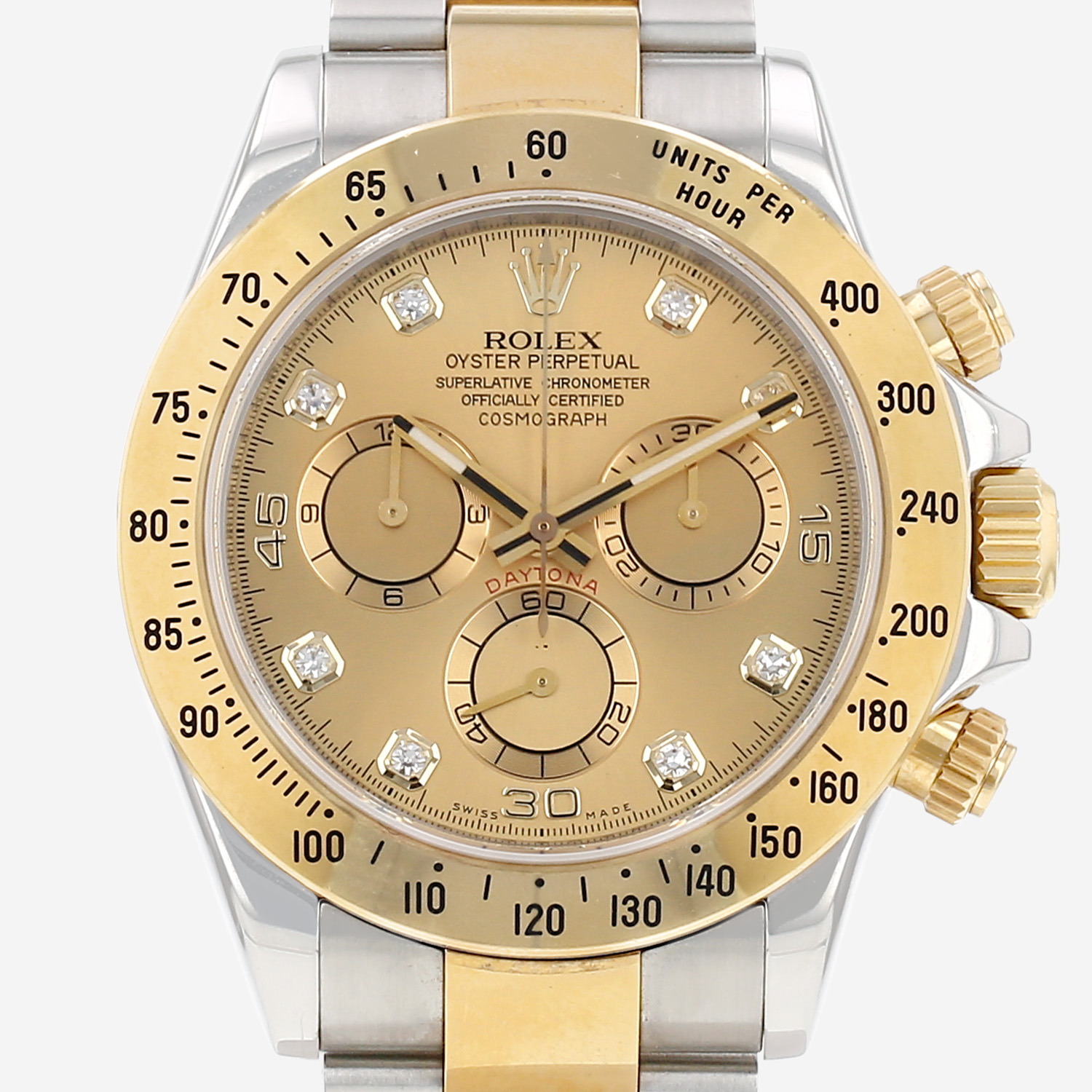 Rolex Daytona Automatique in gold and stainless steel Ref: Rolex - 116523 Circa 2008