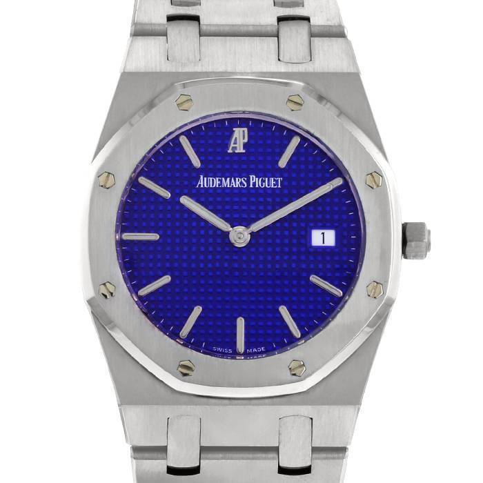 Audemars Piguet Royal Oak "Klein Blue Dial"  in stainless steel Ref: 56175ST  Circa 1997