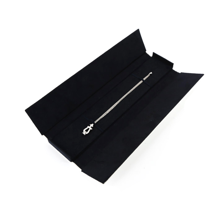 Fred Force 10 medium model bracelet in white gold and diamonds - Detail D2