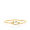 Fred Force 10 medium model bracelet in yellow gold and diamonds - 360 thumbnail