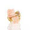 Dior Pré Catelan ring in coral,  yellow gold and sapphires - 360 thumbnail