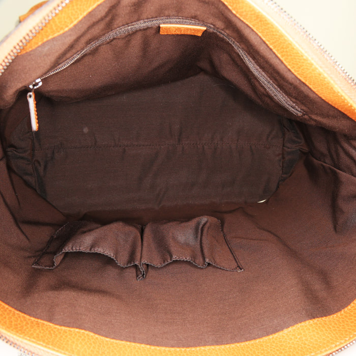 Borsa a tracolla Gucci in pelle martellata gold - Detail D3