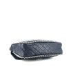 Chanel Petit Shopping handbag in blue quilted leather - Detail D4 thumbnail