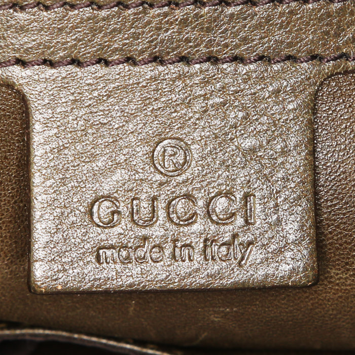 Bolso Cabás Gucci en piel de pitón caqui - Detail D3