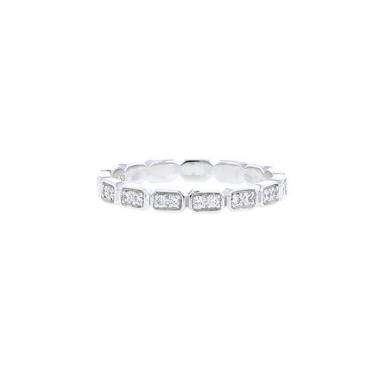 Fede nuziale bombata Chanel Baroque in oro bianco e diamanti