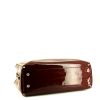 Valentino Rockstud shopping bag in burgundy patent leather - Detail D4 thumbnail
