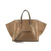Céline Cabas Phantom handbag in brown leather - 360 thumbnail