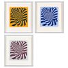 Victor Vasarely, "Zebrapar Bleu", silkscreen in colors on woven paper, signed, numbered and framed, of 1987 - Detail D5 thumbnail