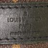Sac de voyage Louis Vuitton Keepall 55 cm en toile monogram Macassar marron et cuir noir - Detail D4 thumbnail