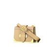 Prada Cahier handbag in beige leather - 00pp thumbnail