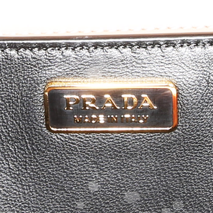 Borsa Prada Cahier in pelle beige - Detail D4