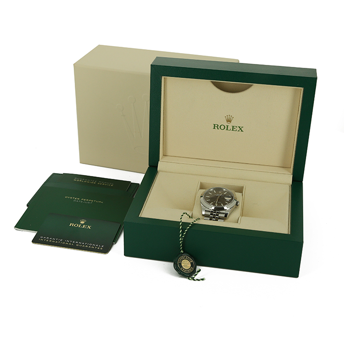 Montre Rolex Datejust 41 en acier et acier Ref :  126300 Vers  2021 - Detail D2