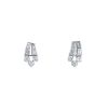 Vintage 1950's earrings in platinium,  white gold and diamonds - 00pp thumbnail