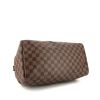 Louis Vuitton Speedy 35 handbag in brown damier canvas and brown leather - Detail D4 thumbnail