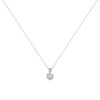 Necklace in white gold and diamonds (heart-shaped cut diamond 0.45 ct.) - Detail D2 thumbnail