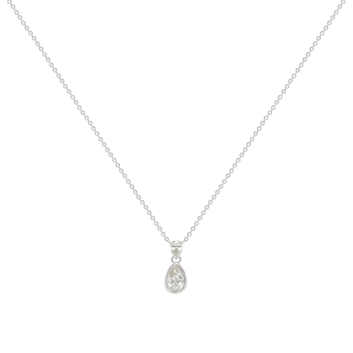 Collana in oro bianco e diamanti - Detail D2