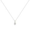 Necklace in white gold and pear cut diamond (0.43 carat) - Detail D2 thumbnail