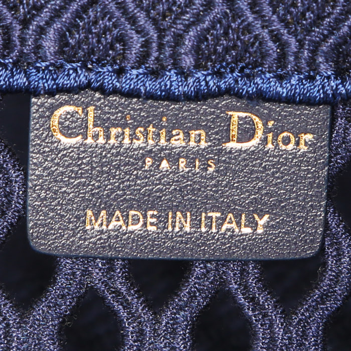 Bolso Cabás Dior Book Tote modelo grande en lona azul - Detail D3