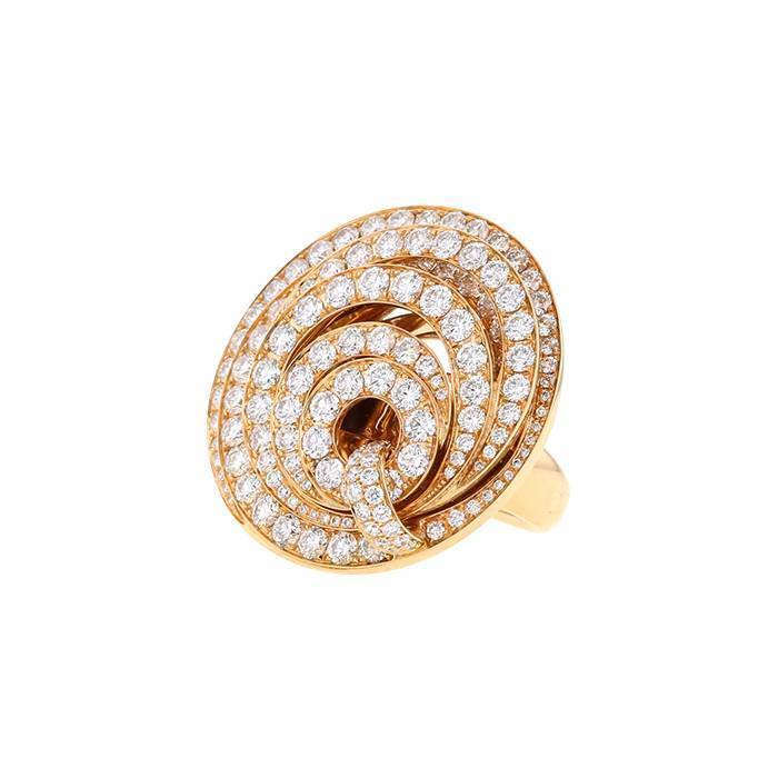 De Grisogono Gypsy ring in pink gold and diamonds - 00pp