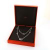 Hermes Farandole medium model long necklace in silver - Detail D2 thumbnail