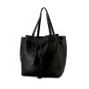 Celine Cabas shopping bag in black leather - 00pp thumbnail