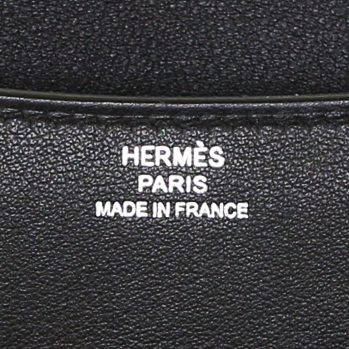 Borsa Hermes Constance mini in pelle Swift nera - Detail D4