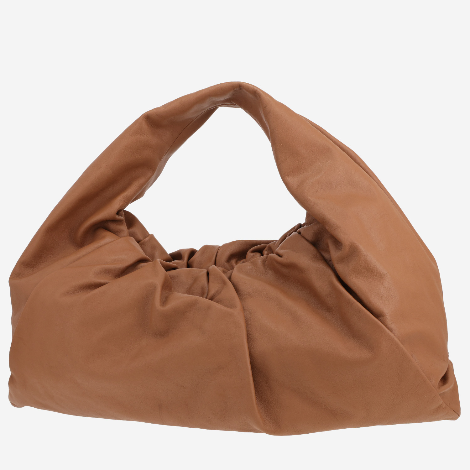 Bottega Veneta The Shoulder Pouch handbag in brown leather