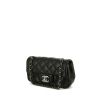 Sac bandoulière Chanel Mini Timeless en cuir matelassé noir - 00pp thumbnail