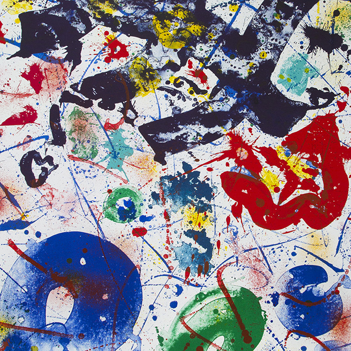 Sam Francis, "Untitled" (SF 357), lithograph in colors on paper, signed and numbered, of 1992 - Detail D1