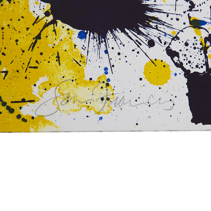 Sam Francis, "Sans titre" (SF 357), lithographie en couleurs sur papier, signée et numérotée, de 1992