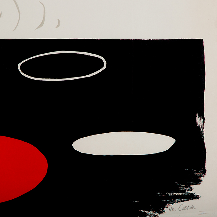 Alexander Calder, "Marée basse", lithograph in colors on paper, signed, justified and framed, of 1969 - Detail D3