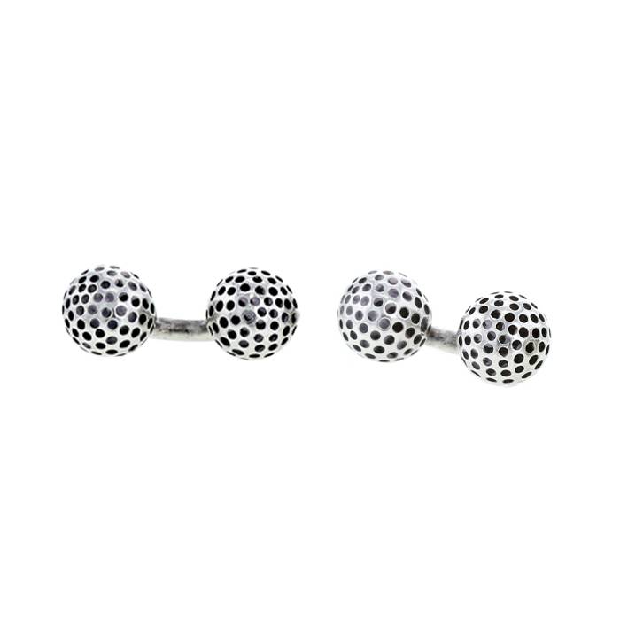 Hermès pair of cufflinks in silver - 00pp