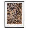 Robert Combas, "Au boulot", lithograph in black and brown on paper, signed, numbered, dated and framed, of 2003 - 00pp thumbnail